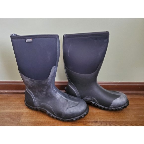 Bogs Mens Black Rubber/Nylon Classic High Insulated Winter Boots main image 8